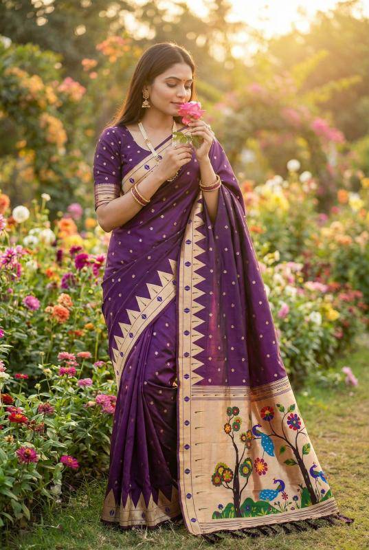 Anupama sindoor paithani top 5 Designer Sarees in Kolkata